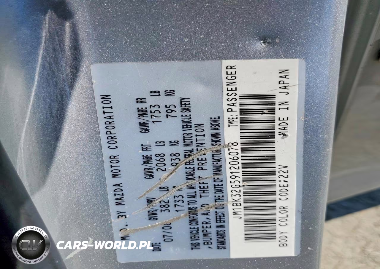 2009 Mazda 3 I VIN:JM1BK32G591206078 - 12
