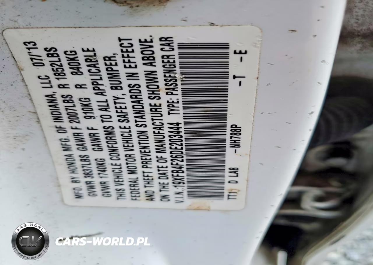 2013 Honda Civic Hybrid VIN:19XFB4F26DE203444 - 12