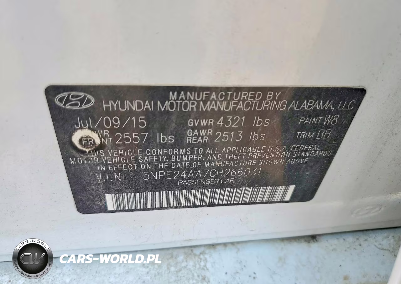 2016 Hyundai Sonata Eco VIN:5NPE24AA7GH266031 - 12
