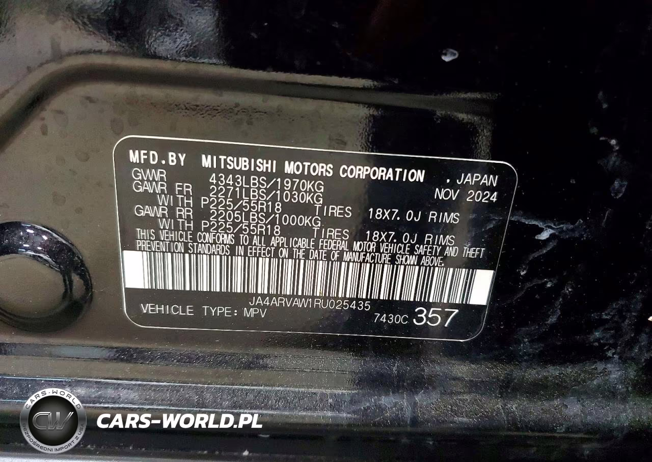 2024 Mitsubishi Outlander Sport Sel VIN:JA4ARVAW1RU025435 - 13