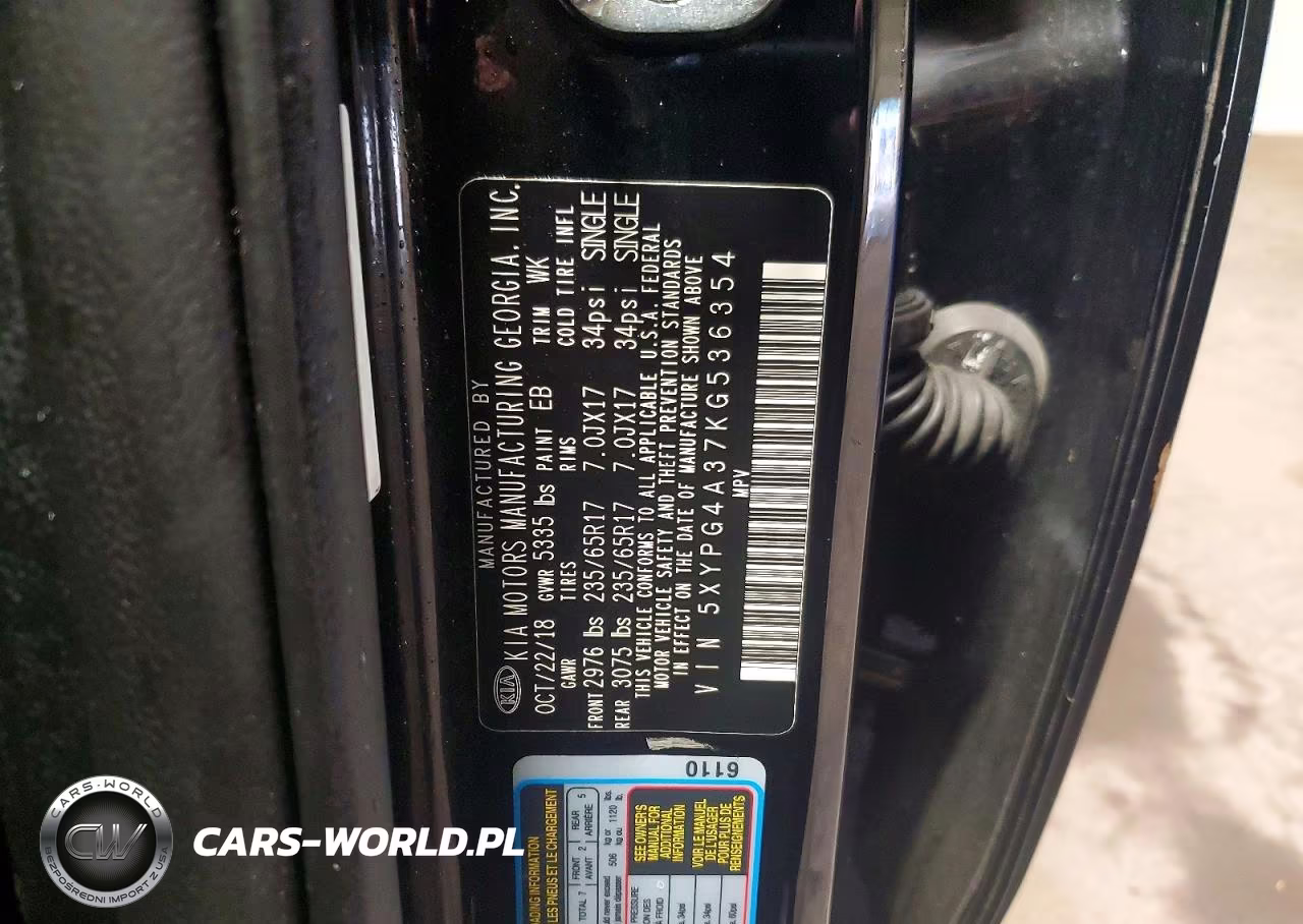 2019 Kia Sorento L VIN:5XYPG4A37KG536354 - 13