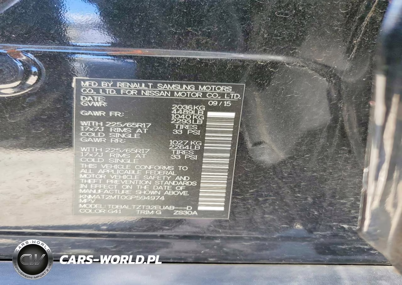 2016 Nissan Rogue Sv VIN:KNMAT2MT0GP594974 - 13