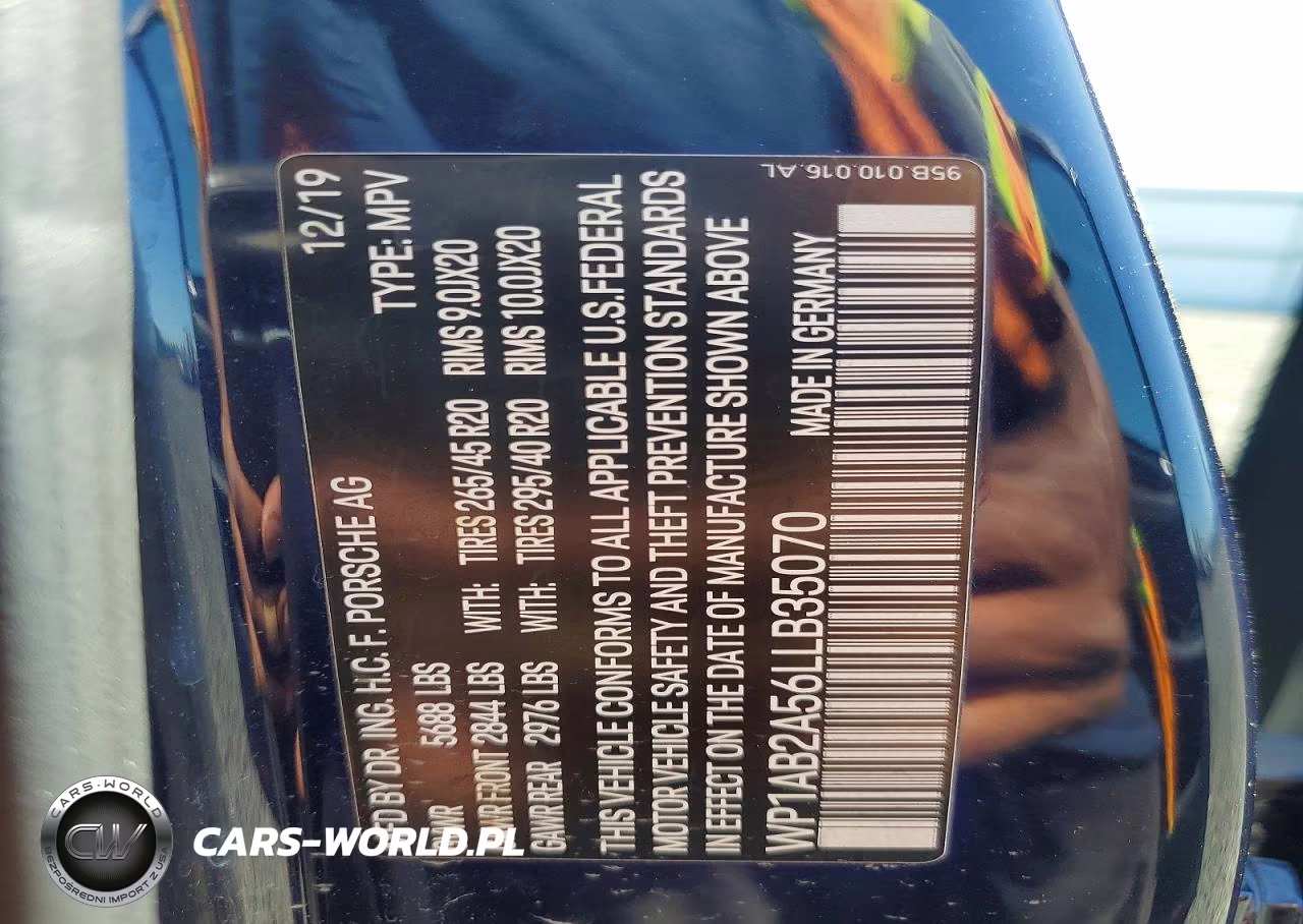2020 Porsche Macan S VIN:WP1AB2A56LLB35070 - 13