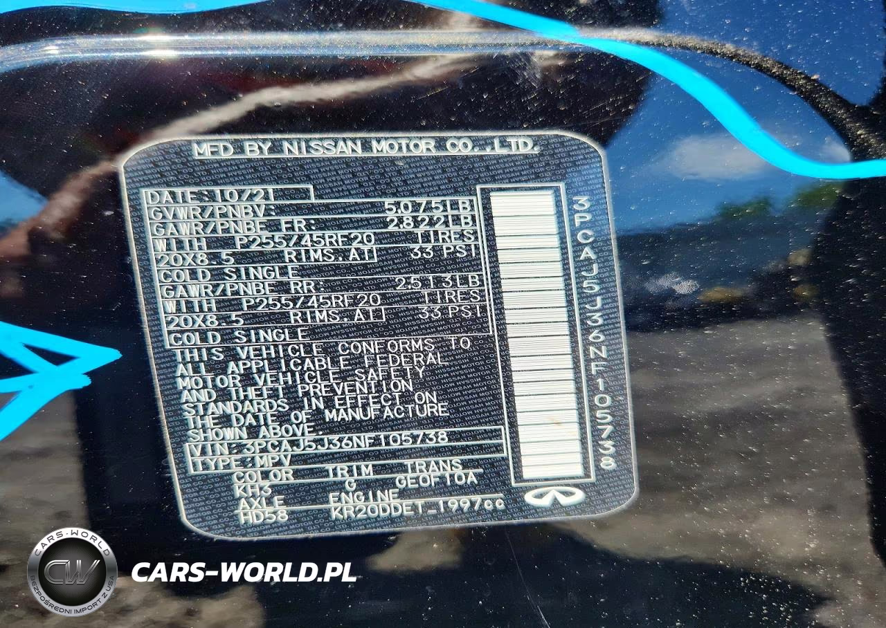 2022 Infiniti Qx55 Luxe VIN:3PCAJ5J36NF105738 - 13