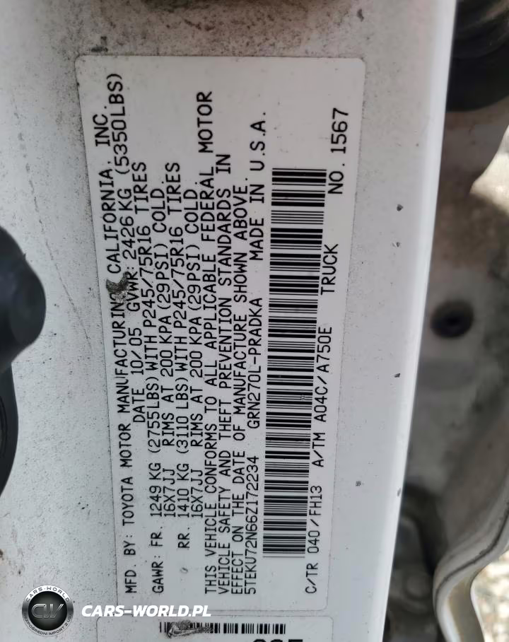 2006 Toyota Tacoma Double Cab Prerunner Long Bed VIN:5TEKU72N66Z172234 - 12