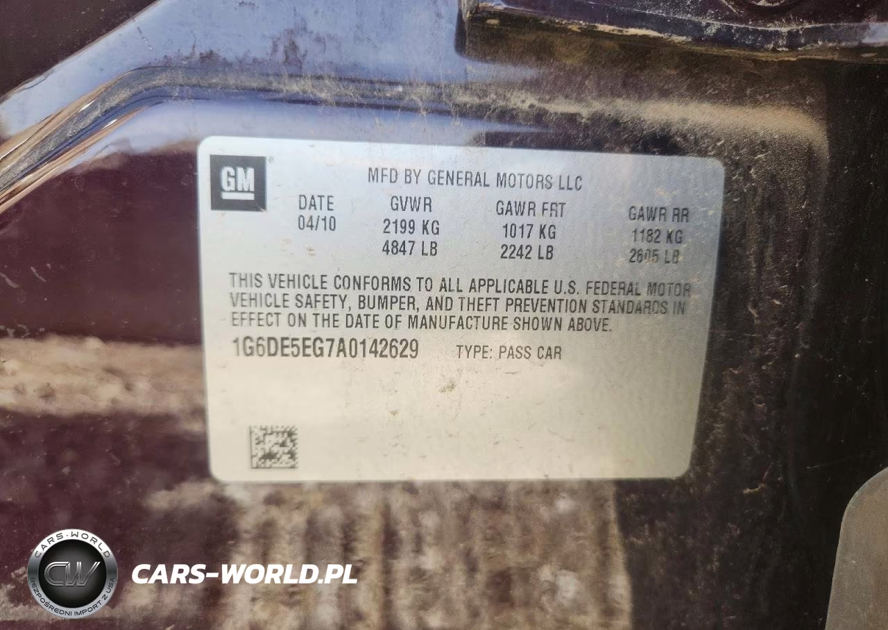 2010 Cadillac Cts Luxury Collection VIN:1G6DE5EG7A0142629 - 12