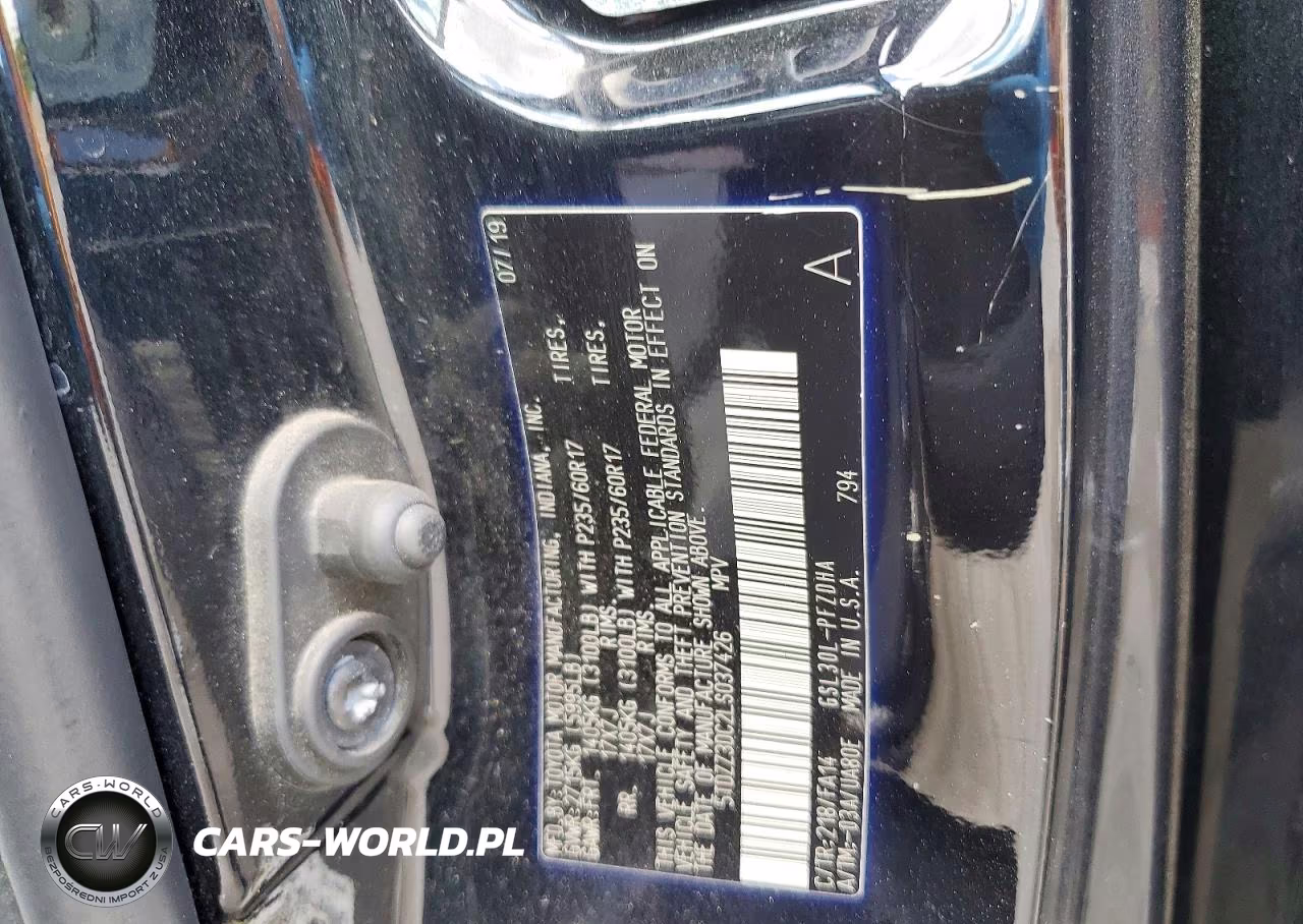 2020 Toyota Sienna L VIN:5TDZZ3DC2LS037426 - 14