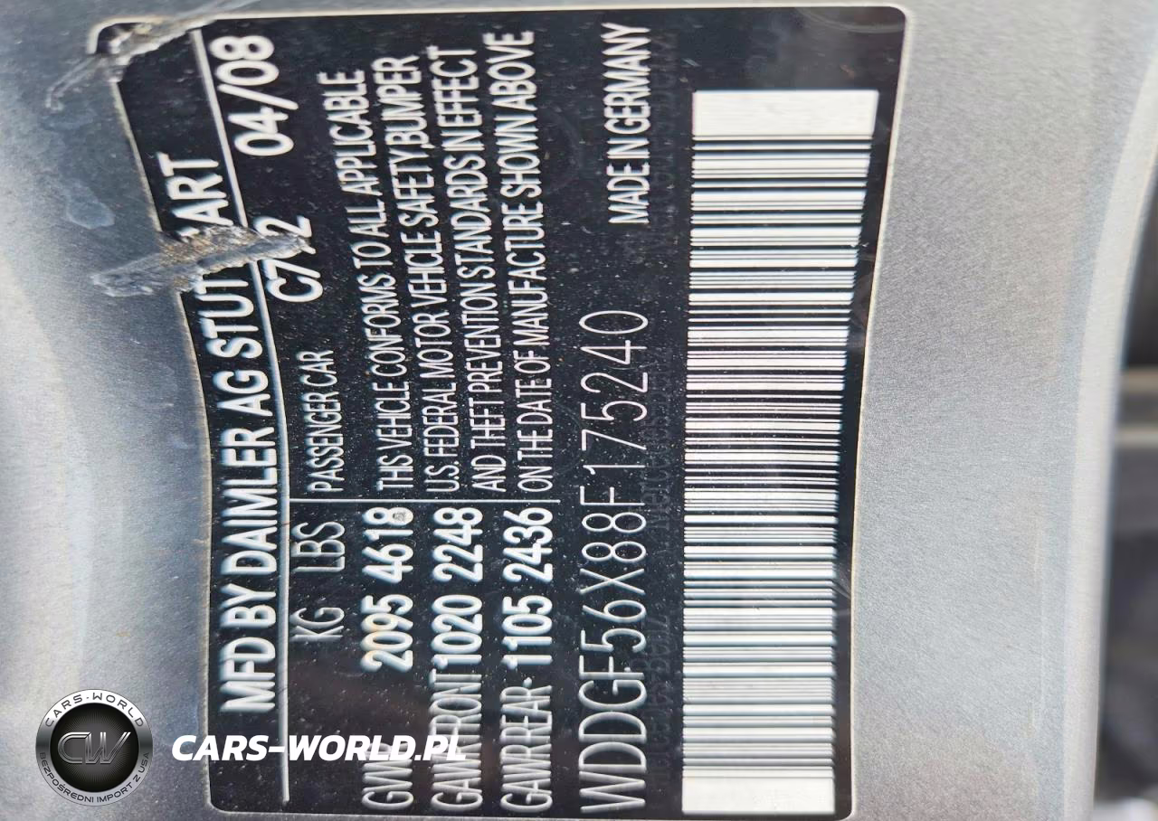 2008 Mercedes-Benz C 350 VIN:WDDGF56X88F175240 - 12