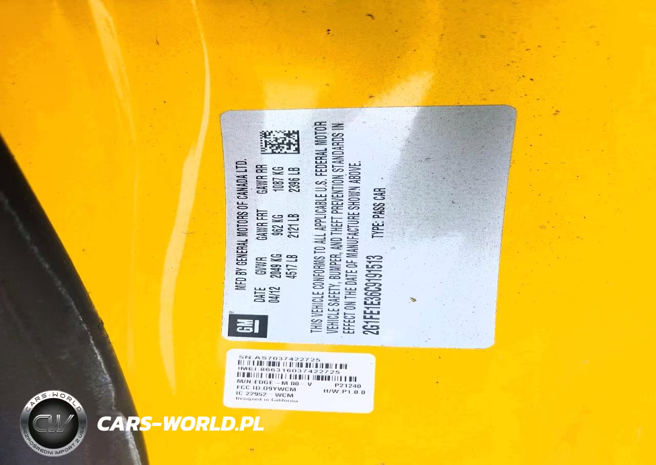 2012 Chevrolet Camaro Ls VIN:2G1FE1E36C9191513 - 12