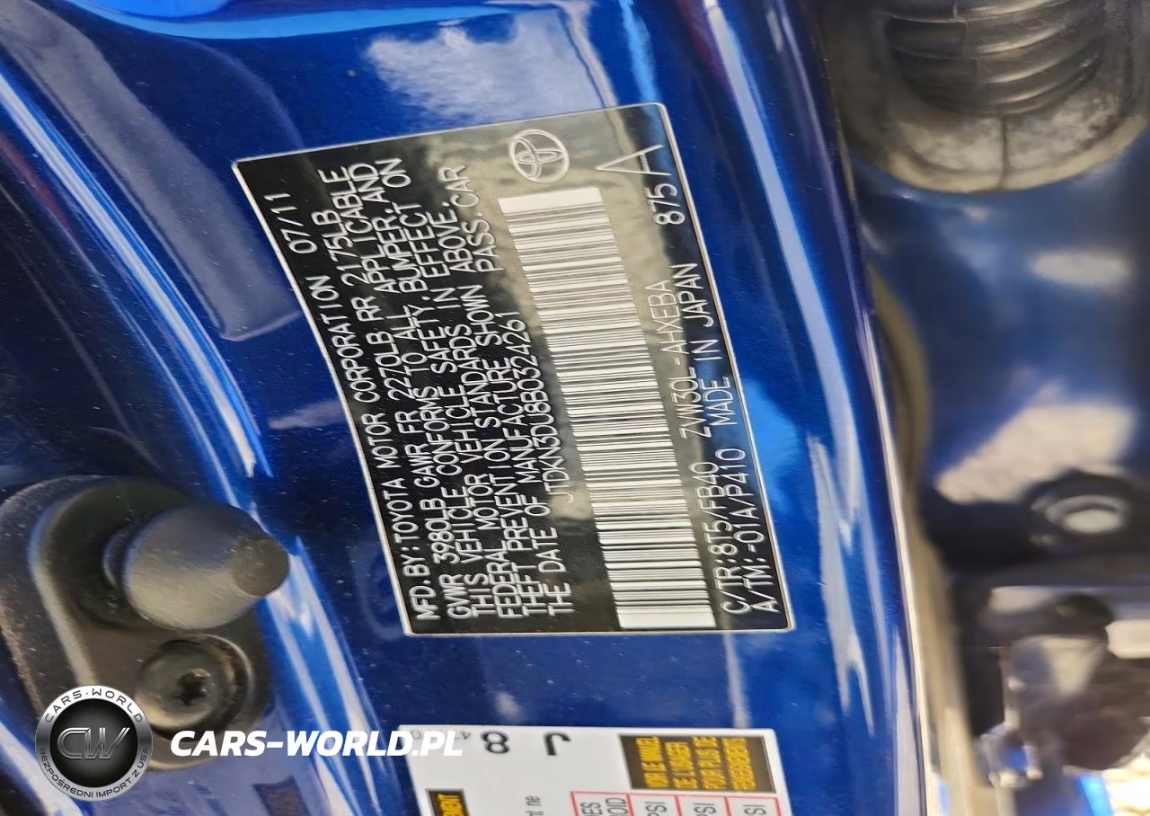 2011 Toyota Prius Three VIN:JTDKN3DU8B0324261 - 12