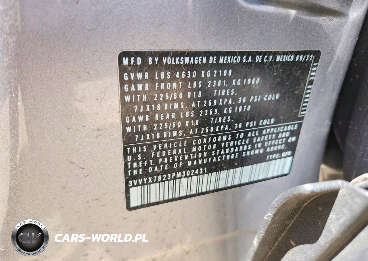 2023 Volkswagen Taos Se VIN:3VVYX7B23PM302431 - 14