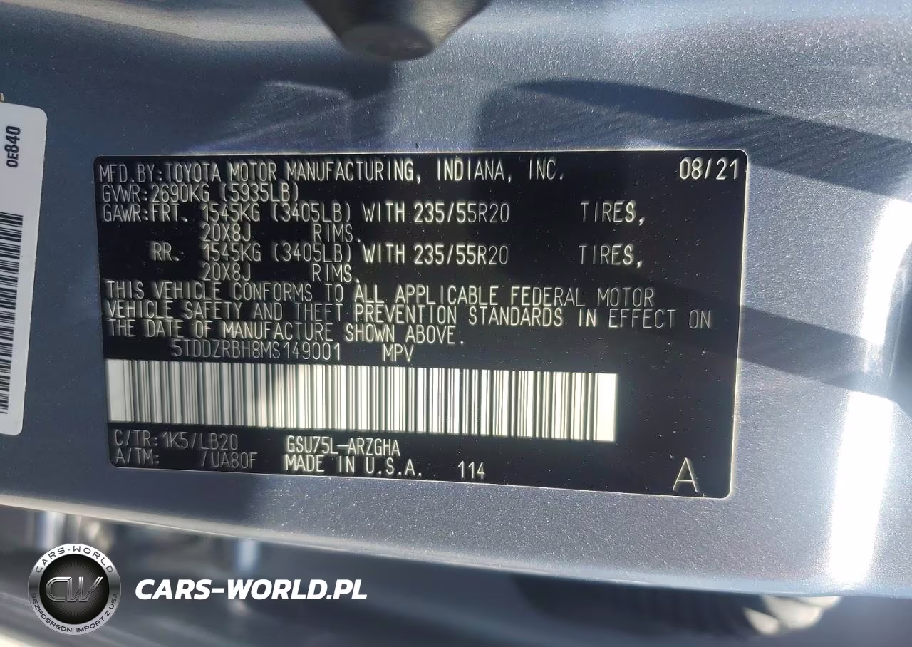 2021 Toyota Highlander Limited VIN:5TDDZRBH8MS149001 - 13