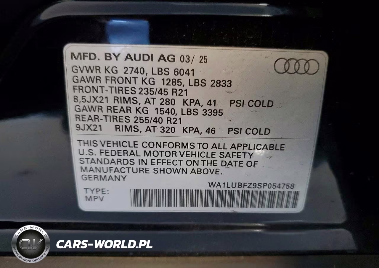 2025 Audi Q4 E-Tron Premium Plus VIN:WA1LUBFZ9SP054758 - 13