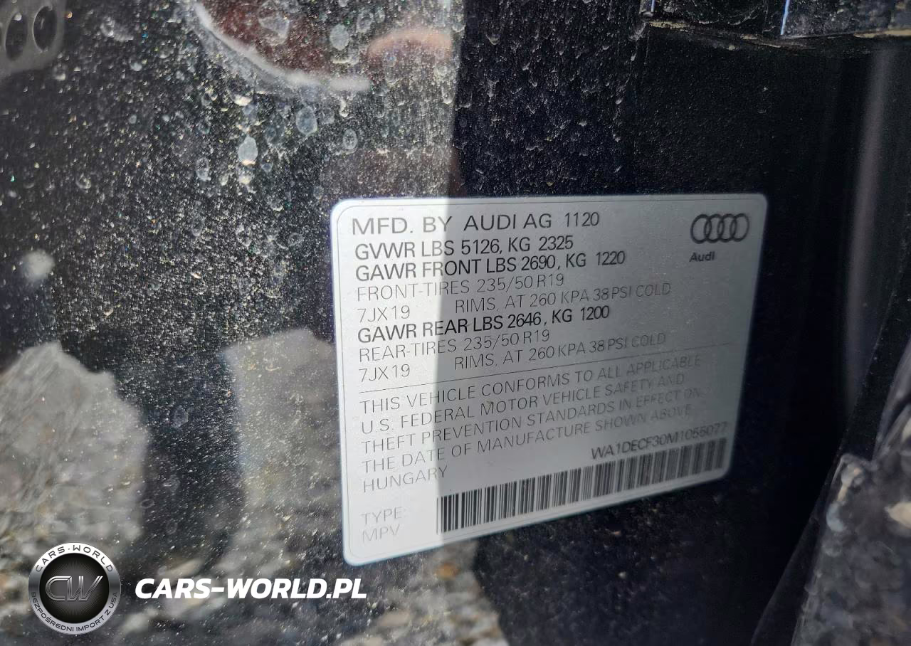 2021 Audi Q3 Premium S Line 45 VIN:WA1DECF30M1055077 - 13