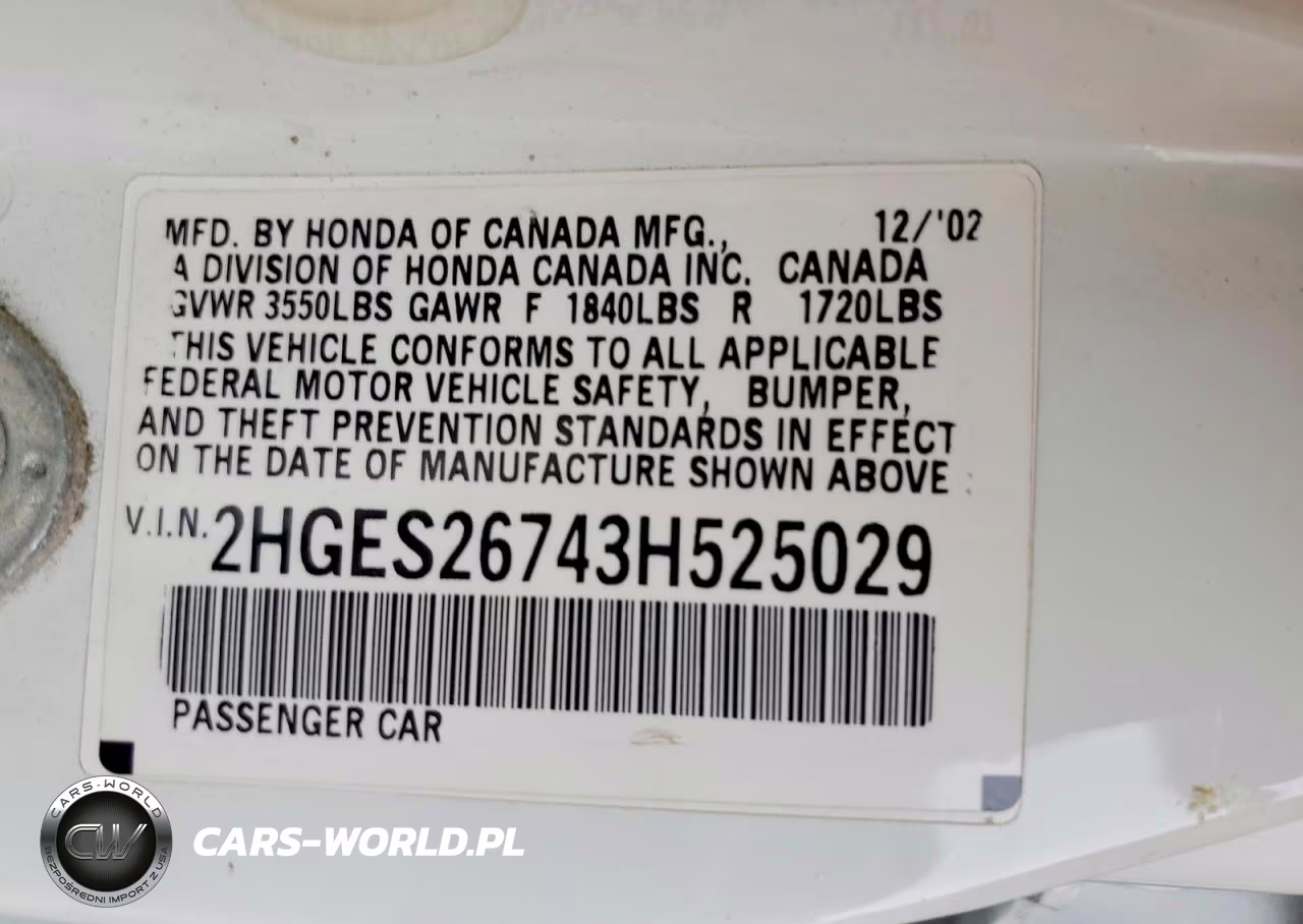 2003 Honda Civic Ex VIN:2HGES26743H525029 - 12