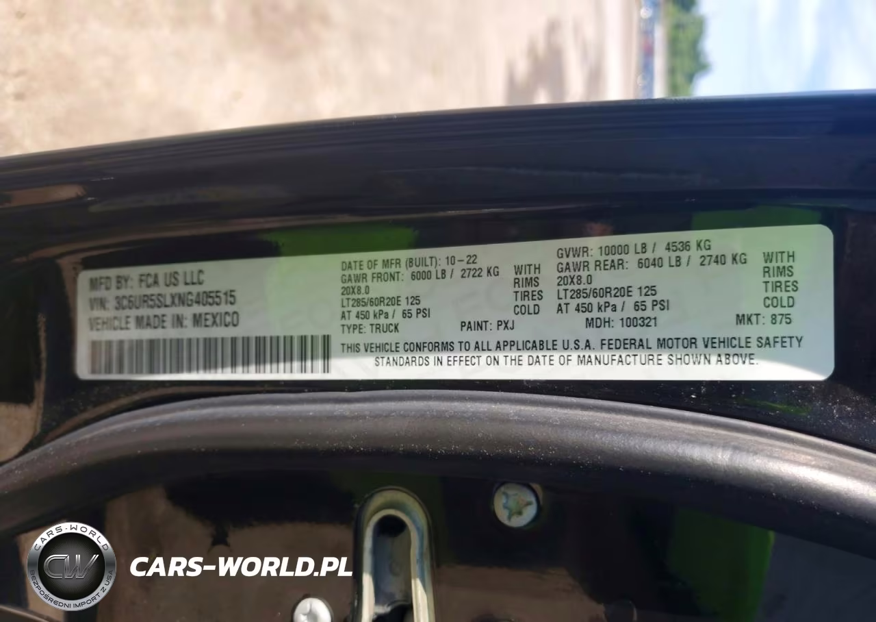 2022 Ram 2500 Limited VIN:3C6UR5SLXNG405515 - 12
