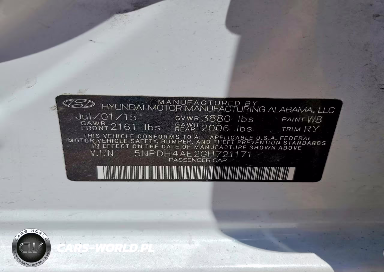 2016 Hyundai Elantra Limited VIN:5NPDH4AE2GH721171 - 13