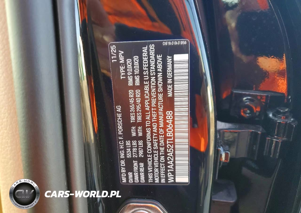 2026 Porsche Macan Base VIN:WP1AA2A52TLB06488 - 14