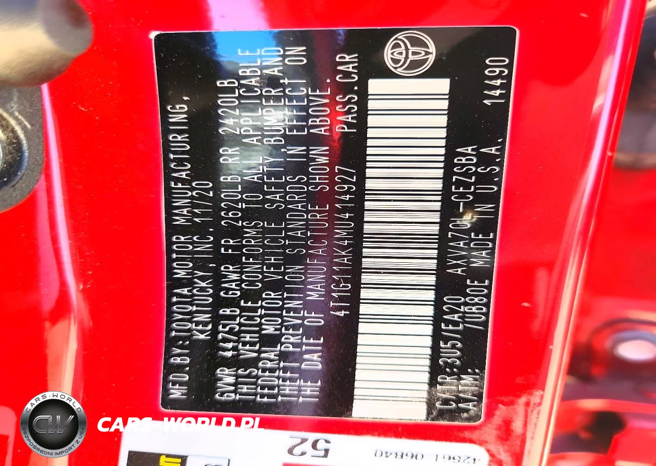 2021 Toyota Camry Se VIN:4T1G11AK4MU414927 - 13