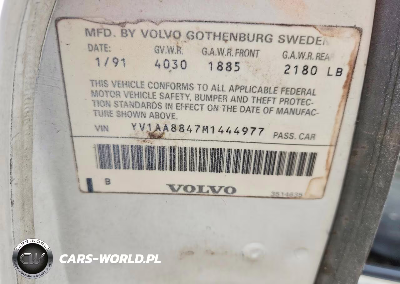 1991 Volvo 240 VIN:YV1AA8847M1444977 - 13