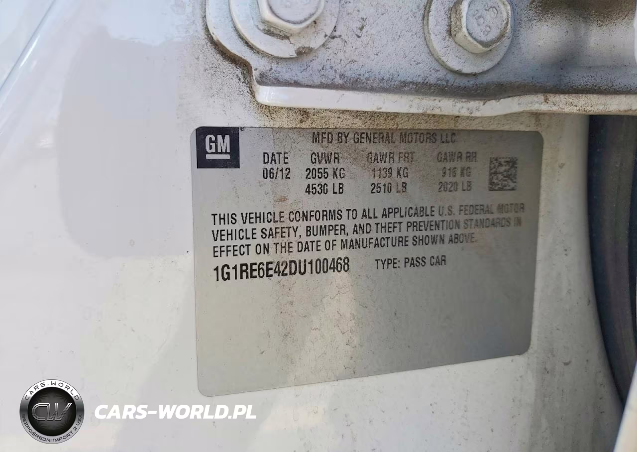 2013 Chevrolet Volt VIN:1G1RE6E42DU100468 - 13