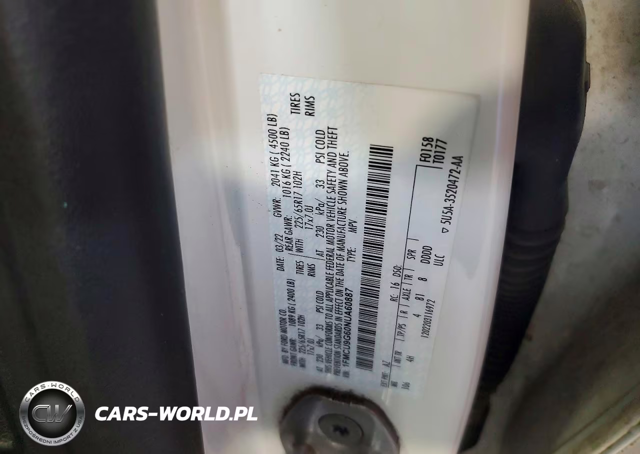 2022 Ford Escape Se VIN:1FMCU9G60NUA60887 - 13