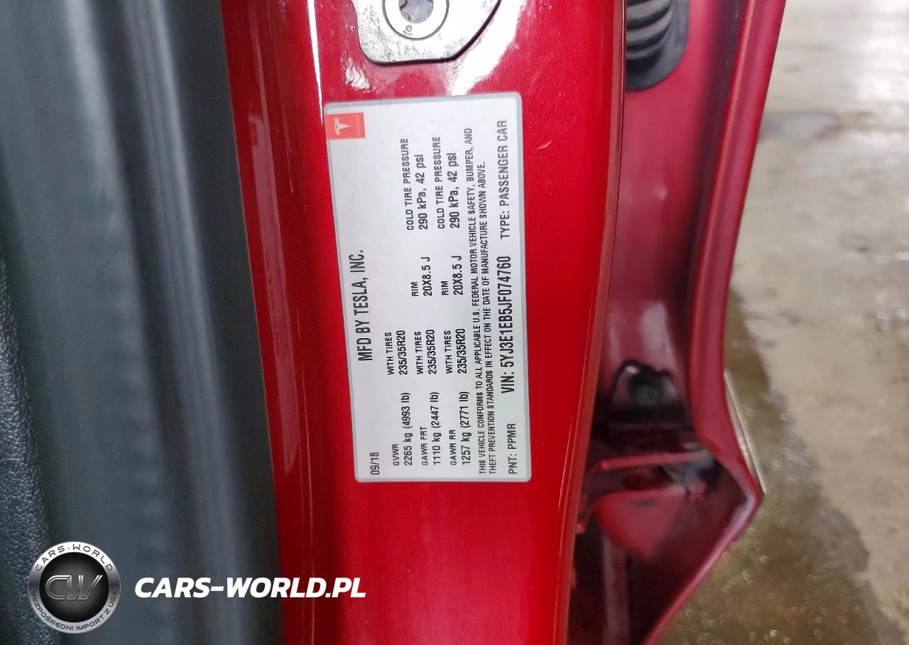 2018 Tesla Model 3 VIN:5YJ3E1EB5JF074760 - 13
