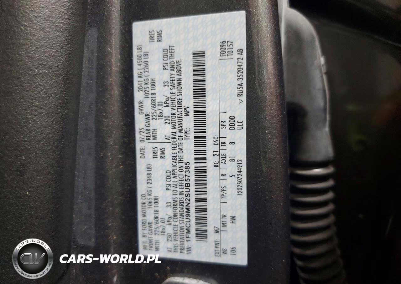 2025 Ford Escape St Line VIN:1FMCU9MN2SUB57385 - 13