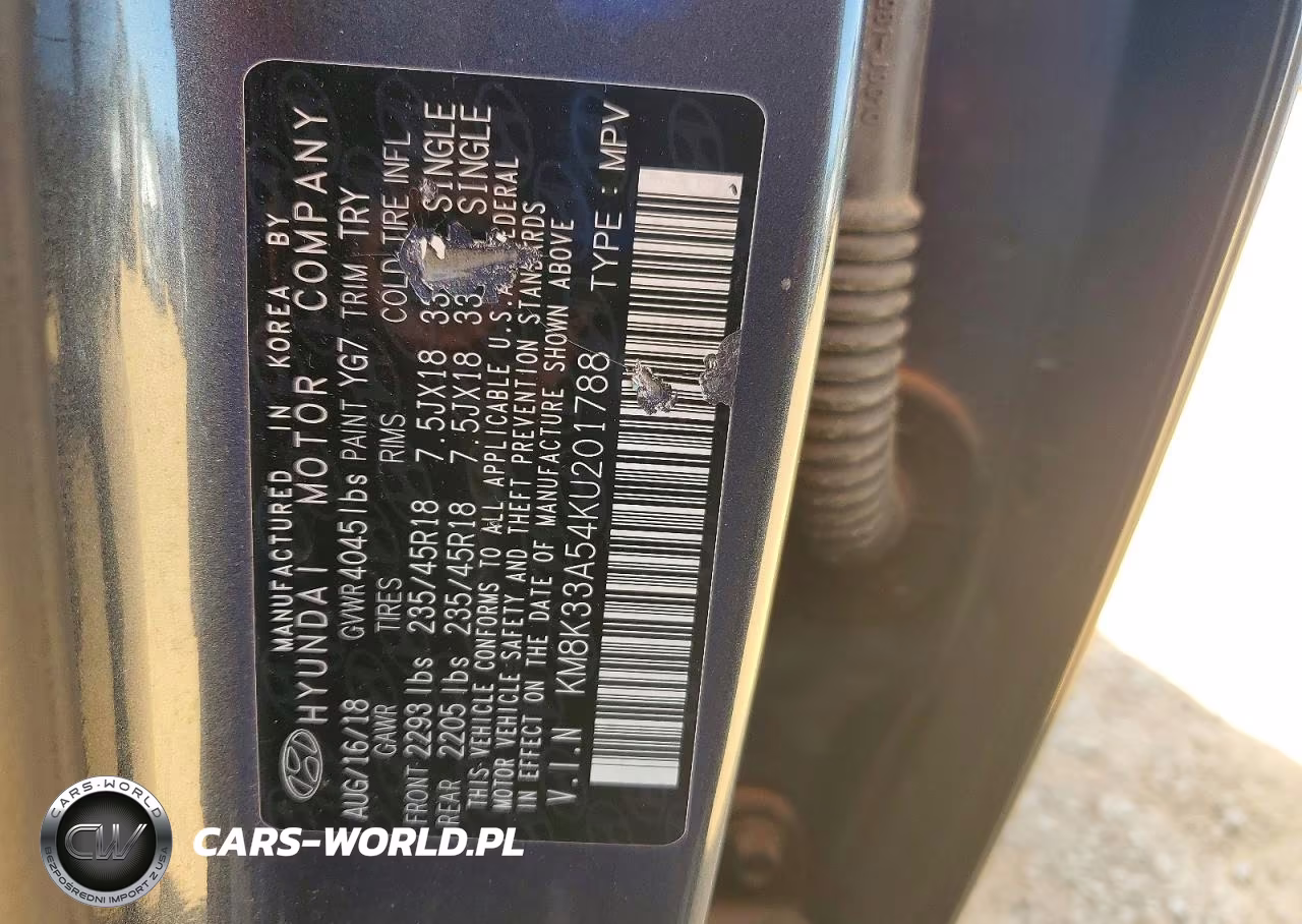 2019 Hyundai Kona Limited VIN:KM8K33A54KU201788 - 13