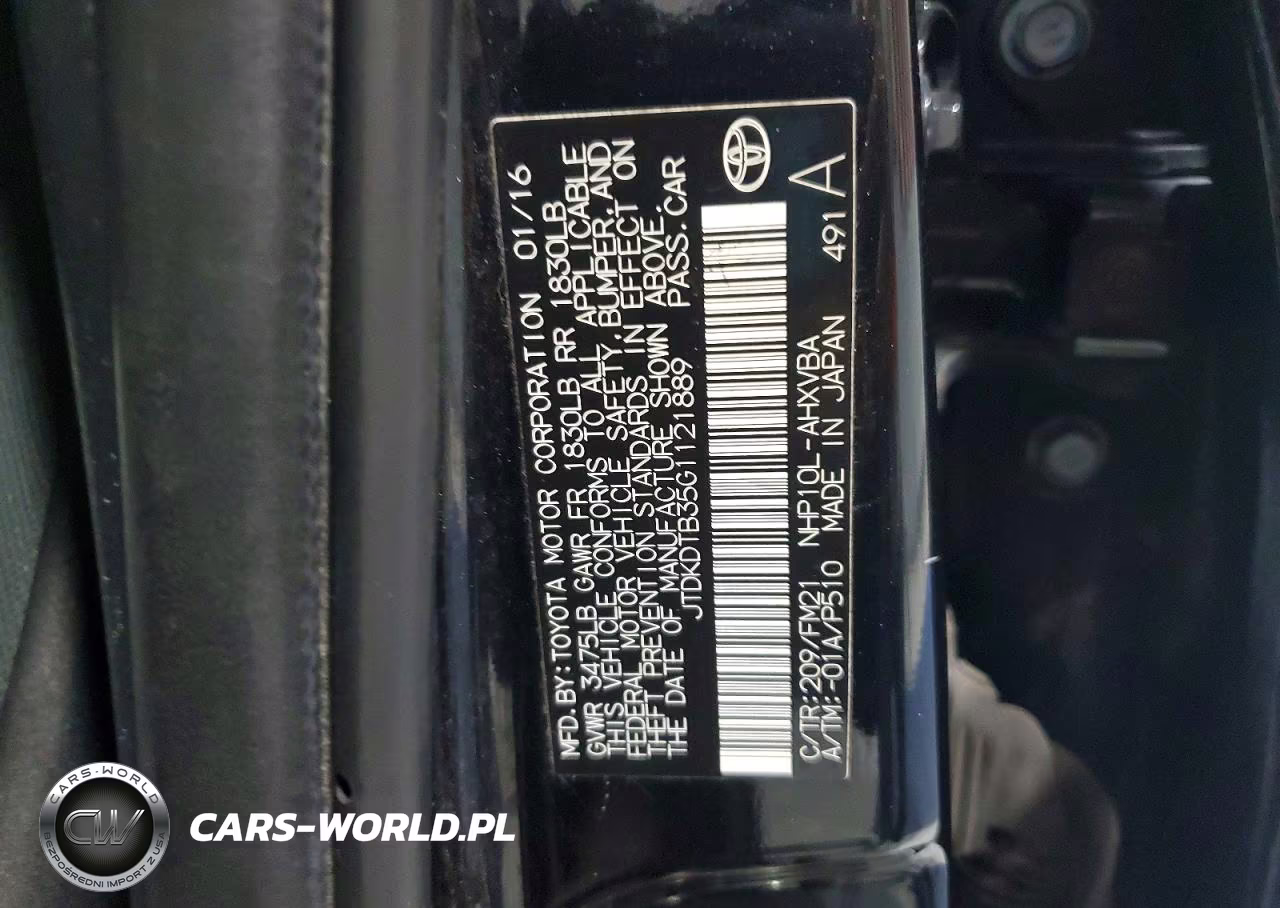 2016 Sterling Prius C Persona Special Edition VIN:JTDKDTB35G1121889 - 12