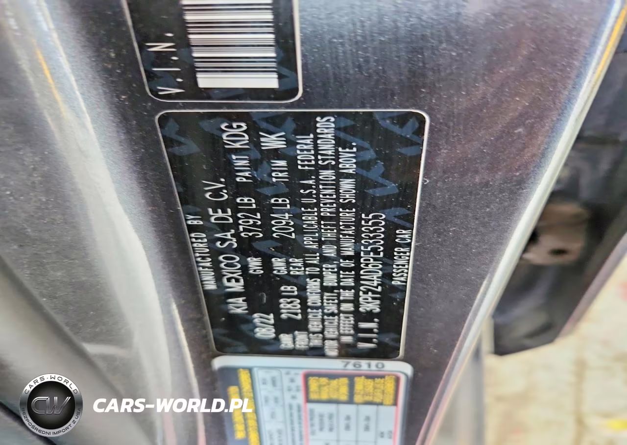 2023 Kia Forte Lxs VIN:3KPF24AD6PE533355 - 12