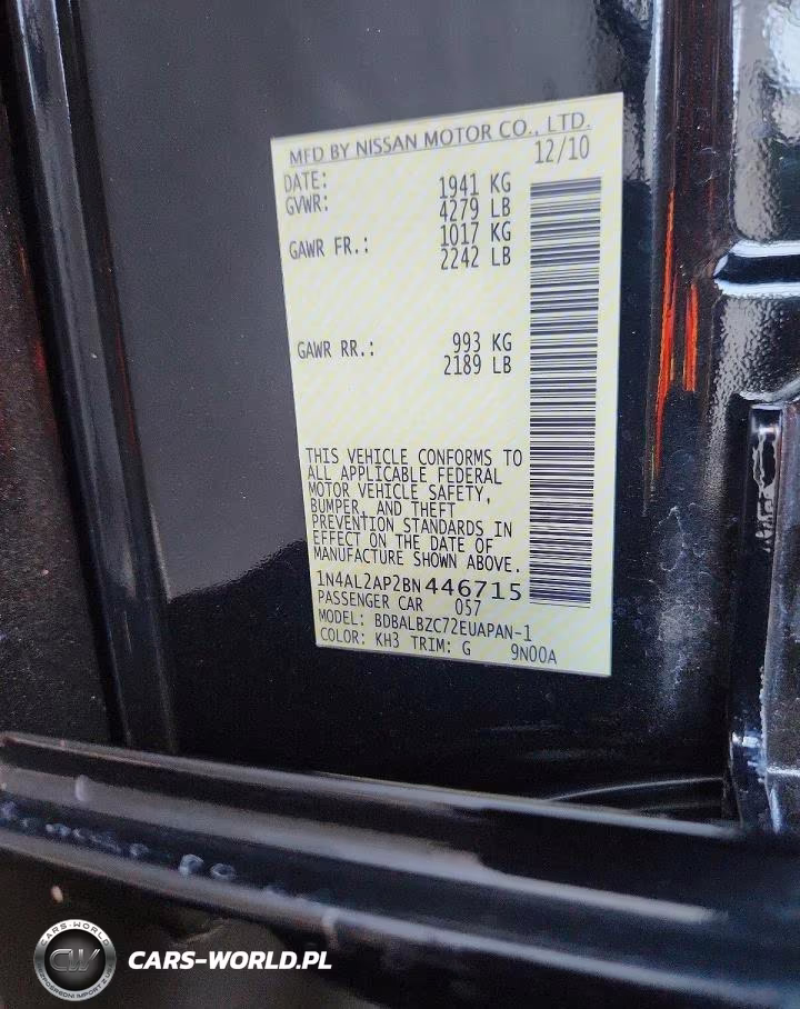 2011 Nissan Altima 2.5 VIN:1N4AL2AP2BN446715 - 12