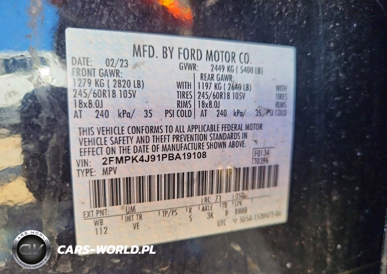 2023 Ford Edge Sel VIN:2FMPK4J91PBA19108 - 13