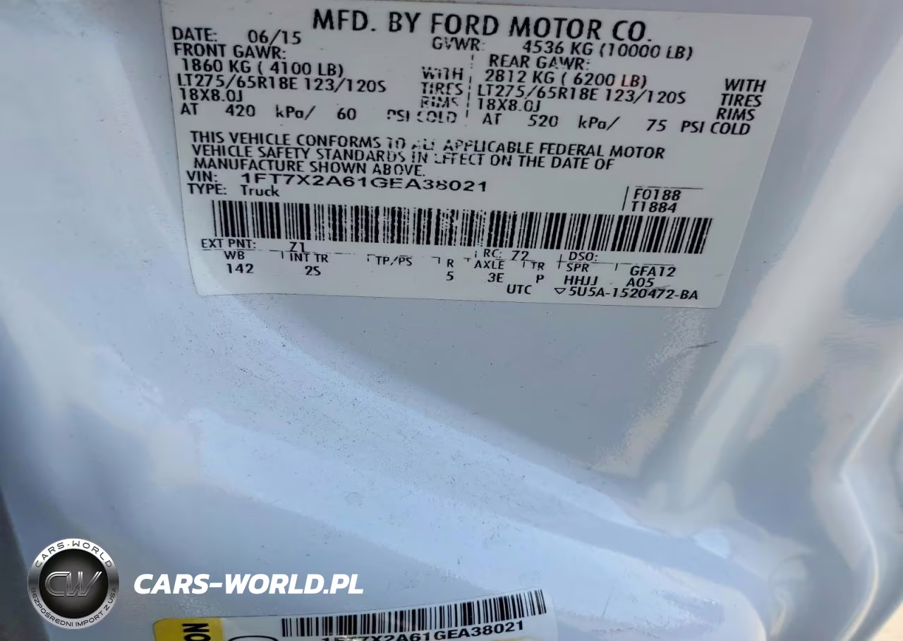 2016 Ford F250 Super Duty VIN:1FT7X2A61GEA38021 - 12