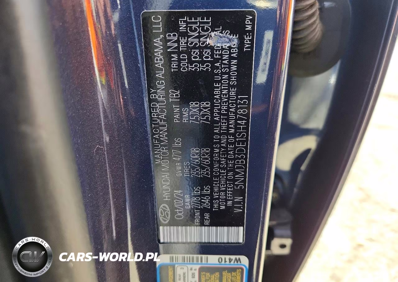 2025 Hyundai Tucson Sel VIN:5NMJB3DE1SH478131 - 13