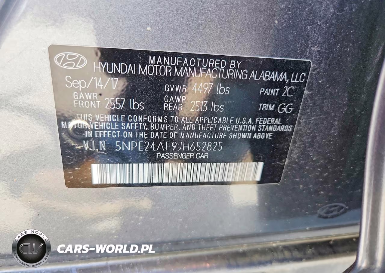 2018 Hyundai Sonata Se VIN:5NPE24AF9JH652825 - 13