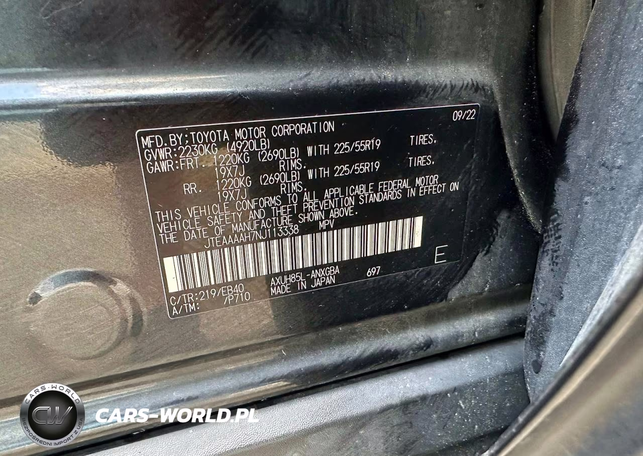 2022 Toyota Venza Xle VIN:JTEAAAAH7NJ113338 - 10