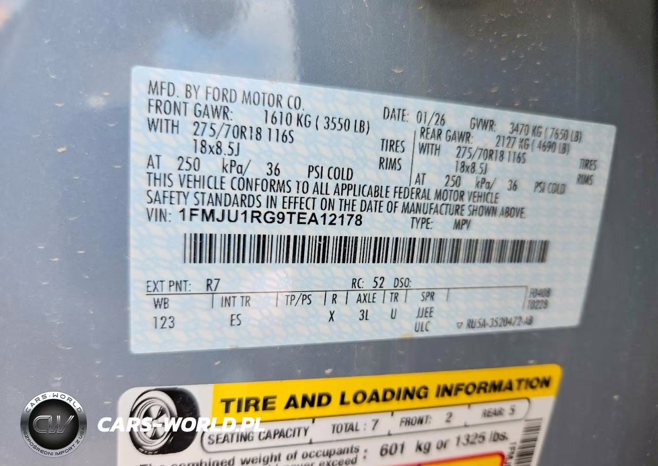 2026 Ford Expedition Tremor VIN:1FMJU1RG9TEA12178 - 14