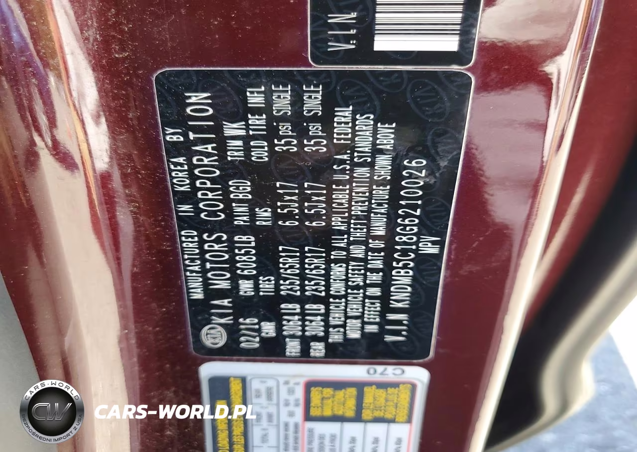 2016 Kia Sedona Lx VIN:KNDMB5C18G6210026 - 14