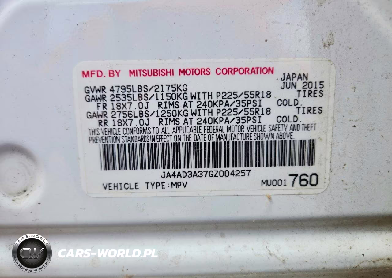 2016 Mitsubishi Outlander Se VIN:JA4AD3A37GZ004257 - 13