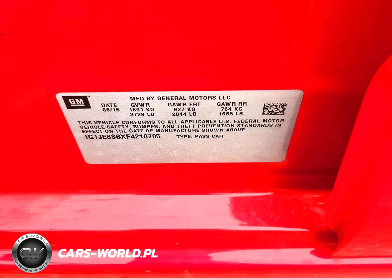 2015 Chevrolet Sonic Ltz VIN:1G1JE6SBXF4210705 - 12