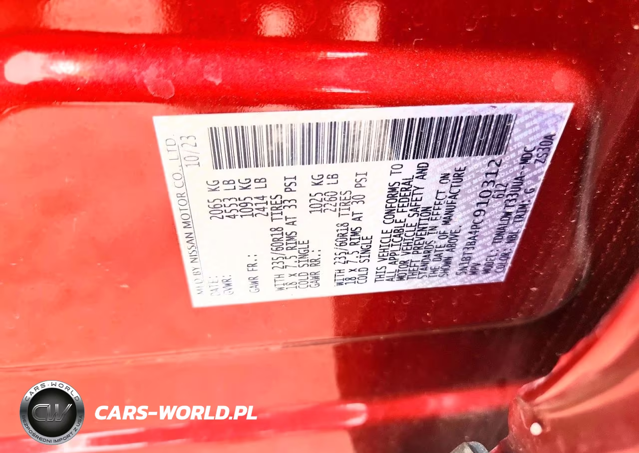 2023 Nissan Rogue Sv VIN:5N1BT3BA4PC910312 - 13