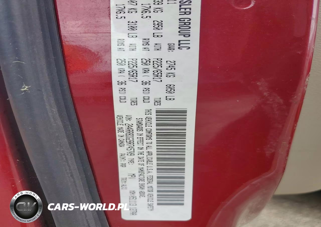 2011 Chrysler Town & Country Touring L VIN:2A4RR8DG2BR745709 - 13