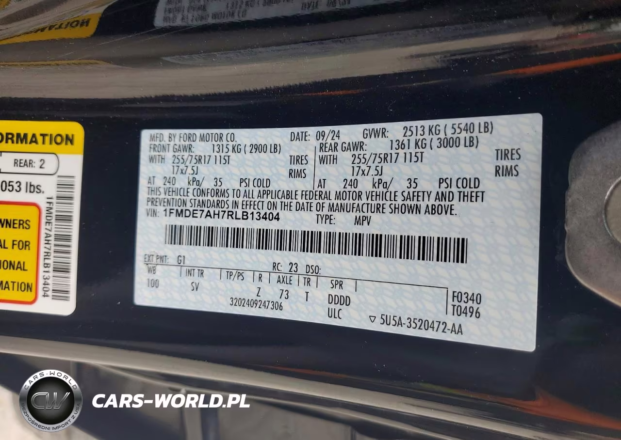 2024 Ford Bronco Big Bend VIN:1FMDE7AH7RLB13404 - 13