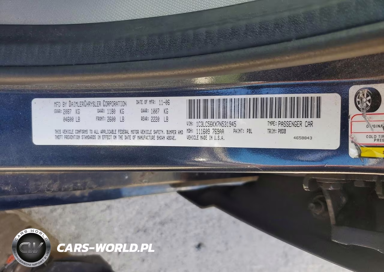 2007 Chrysler Sebring Touring VIN:1C3LC56KX7N531945 - 12