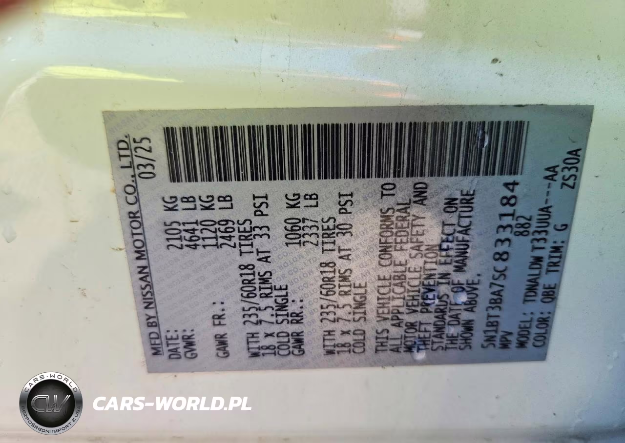2025 Nissan Rogue Sv VIN:5N1BT3BA7SC833184 - 13