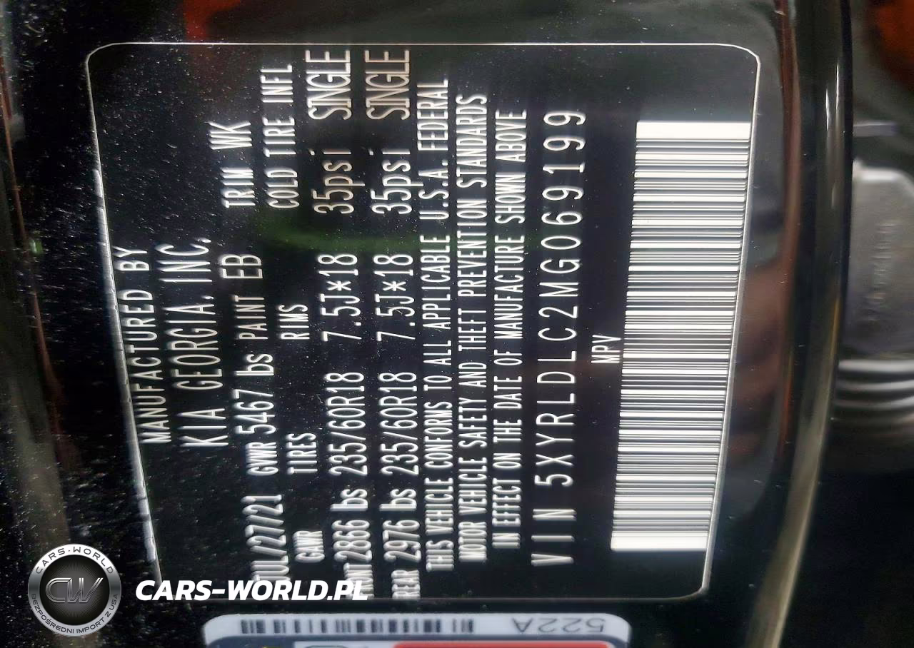 2021 Kia Sorento S VIN:5XYRLDLC2MG069199 - 14