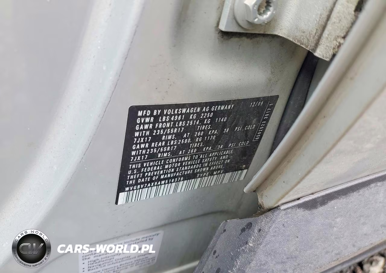 2010 Volkswagen Tiguan Se VIN:WVGBV7AX9AW516379 - 13