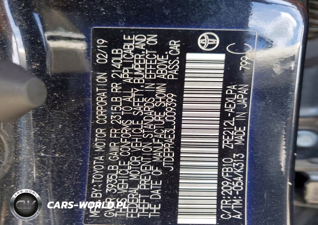 2020 Toyota Corolla Le VIN:JTDEPRAE3LJ009399 - 13