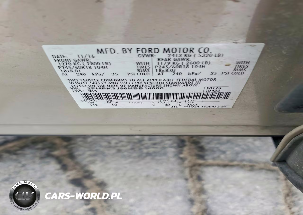 2017 Ford Edge Sel VIN:2FMPK3J96HBB14680 - 13